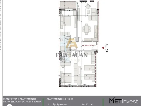 Tirane, shitet apartament 3+1 Kati 2, 131 m² 112.000 € (Paskuqan)