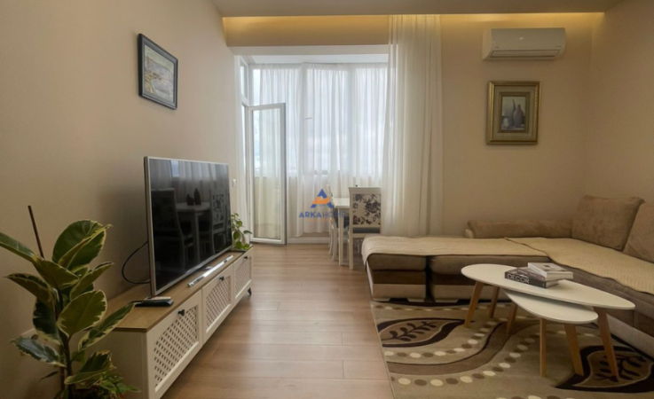 Tirane, jepet me qera apartament 1+1+Ballkon Kati 7, 60 m² 719 € (Delijorgji)