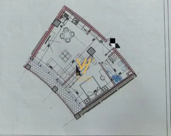 Tirane, jepet me qera zyre Kati 2, 69 m² 1.050 € (LAKE VIEW RESIDENCE)