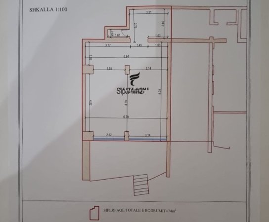 Tirane, shitet ambjent biznesi Kati -1, 100 m² 115.000 € (PAZARI I RI)