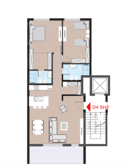 Tirane, shitet nga Pronari, pa-komision apartament 2+1+Aneks+Ballkon Kati 2, 153 m² 300.000 € (Farke e Vogel)