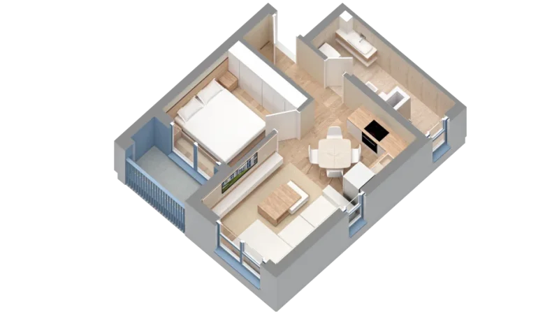 Tirane, shes apartament 1+1 Kati 2, 55 m² 82.000 € (Rruga dalip topi)