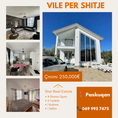 Tirane, shitet Vile 2 Katshe , 1 m² (Paskuqan)