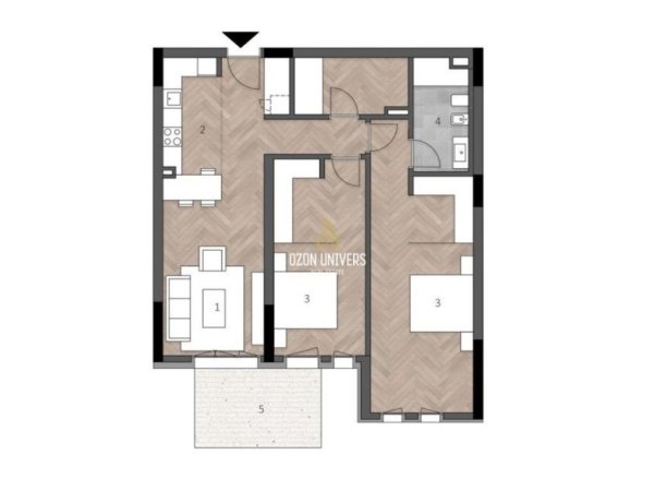 Dhermi - Palase, shitet apartament 2+1+Ballkon Kati 3, 144 m² 533.728 € (Green Coast 2, Dhërmi Vlorë, Albania)