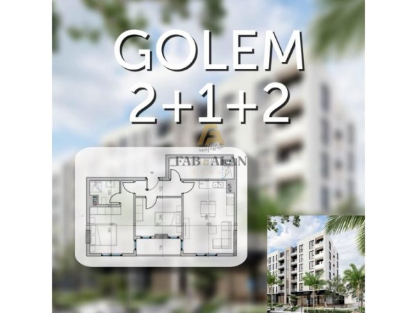 Golem, shitet apartament 2+1 Kati 4, 93 m² 149.000 € (Golem)