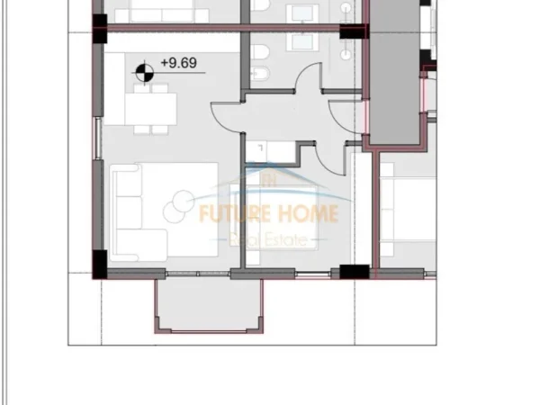 Tirane, shitet apartament 1+1+Aneks+Ballkon Kati 3, 67 m² 110.000 € 