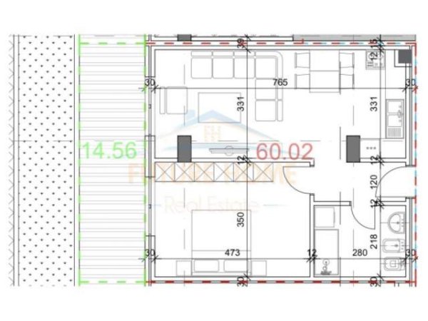 Tirane, shitet apartament 1+1 Kati 0, 71 m² 110000 Euro (KODR e diellit)