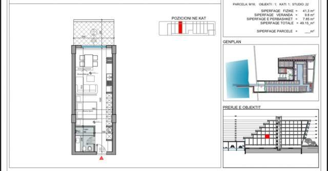 Durres, shitet apartament 1+1 Kati 1, 49 m² 100.000 Euro (Hamallaj)