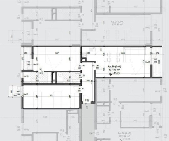 Tirane, shitet apartament 2+1+Ballkon Kati 4, 129 m² 168.300 € (Meis Garden Residence Okazion 2+1+2 Per Shitje 1320€/m2)
