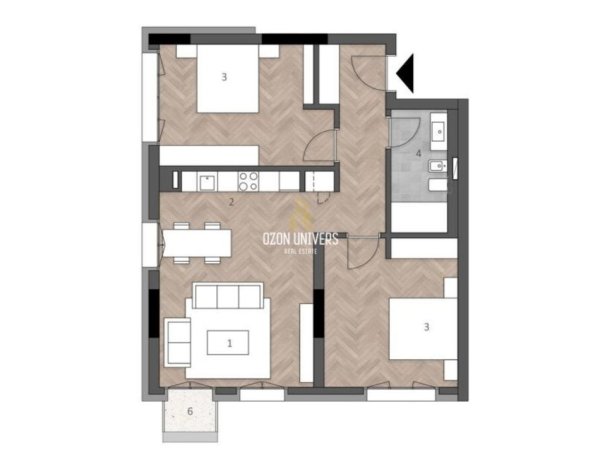 Dhermi - Palase, shitet apartament 2+1+Ballkon Kati 2, 130 m² 474.884 € (Green Coast 2, Palasë Vlorë, Albania)