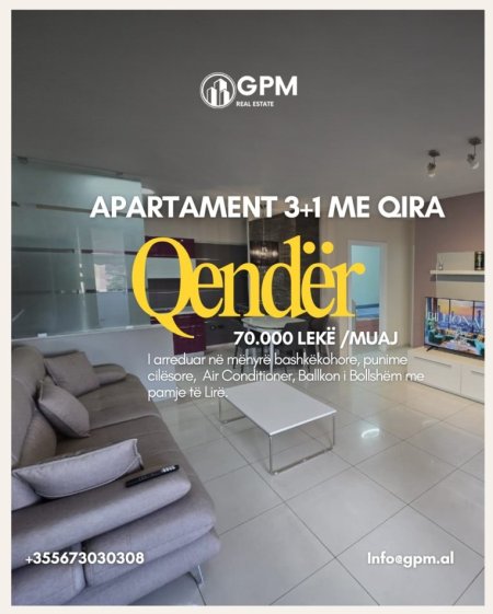 Tirane, jepet me qera apartament 3+1 Kati 4, 97 m² 700 €