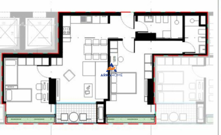 Tirane, shitet apartament 2+1+Ballkon Kati 3, 114 m² 274.320 € (ZOGU I ZI)