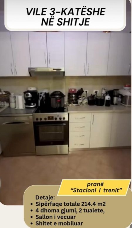 Tirane, shitet Vile 3 Katshe , 214 m² 330.000 €