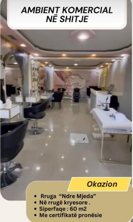 Tirane, shitet dyqan , 60 m² 180.000 €