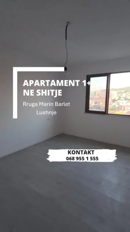 Lushnje, shitet apartament 1+1 Kati 5, 