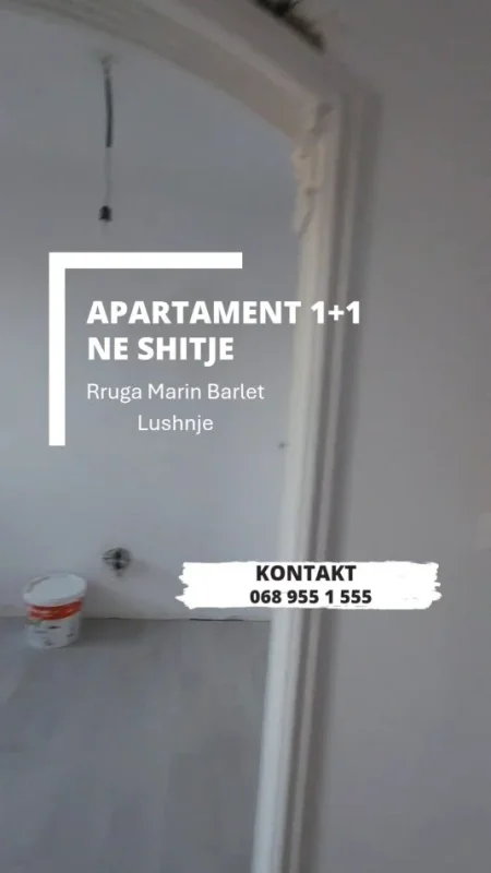 Lushnje, shitet apartament 1+1 Kati 5, 