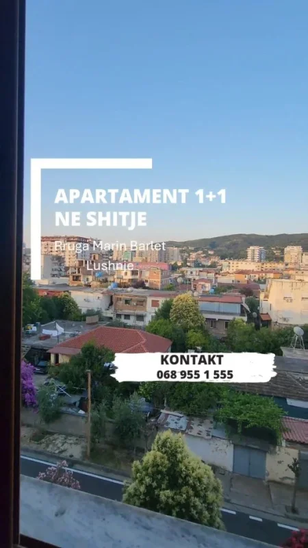 Lushnje, shitet apartament 1+1 Kati 5, 