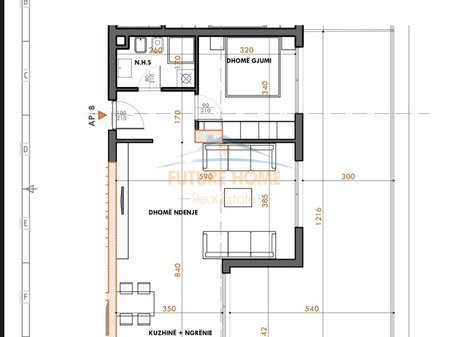 Tirane, shitet apartament 2+1 Kati 9, 125 m² 148.000 € 