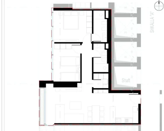Tirane, shitet apartament 2+1 Kati 4, 114 m² 215.000 € (rruga dritan hoxha)