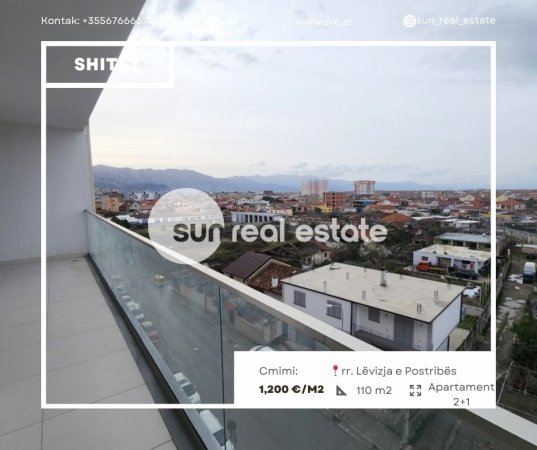 Shkoder, shitet apartament 2+1+Ballkon Kati 5, 110 m² (AFER POLICISE)