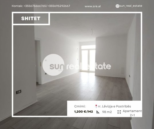 Shkoder, shitet apartament 2+1+Ballkon Kati 7, 98 m² (AFER POLICISE)