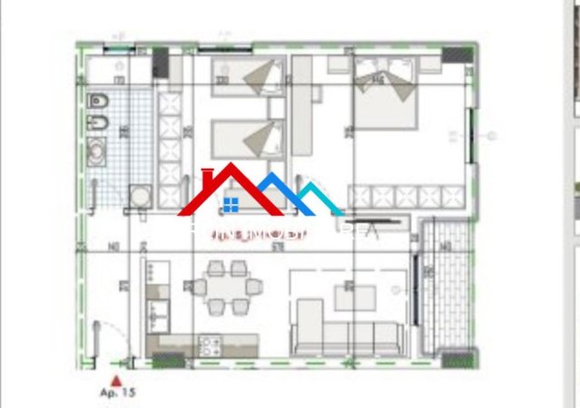 Shqiperi, shitet apartament 2+1+Ballkon Kati 4, 94 m² 94.500 € (RRUGA LIDHJA E PRIZRENIT,PASKUQAN)
