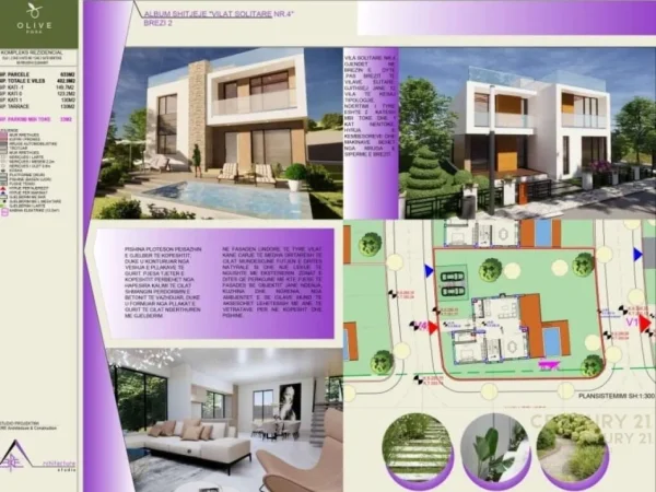 Tirane, shitet Vile 1 Katshe Kati 1, 633 m² 800.000 € (Olive Park Rezidenc)
