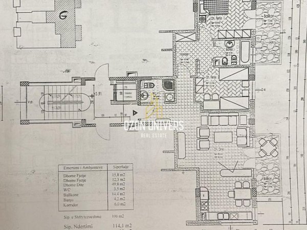 Tirane, shitet apartament 2+1+Ballkon Kati 3, 133 m² 319.440 € (Kopshti Zoologjik Tirana, Albania)