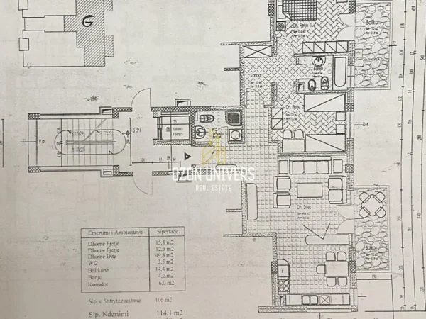 Tirane, shitet apartament 2+1+Ballkon Kati 3, 133 m² 319.440 € (Kopshti Zoologjik Tirana, Albania)