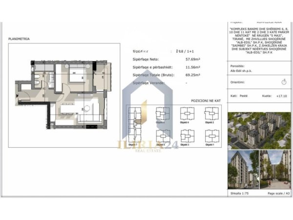 shitet Kati 5, 69 m² 96.950 €