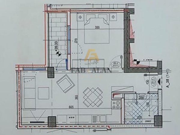 Tirane, shitet apartament 1+1 Kati 6, 65 m² 130.600 € (Bulevardi i Ri)