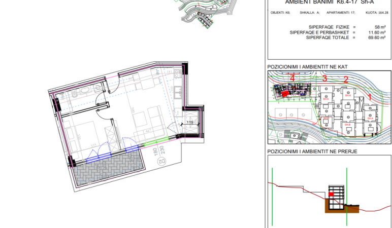 🏷️ Shitet Apartament 1+1 OKAZION  tek Kodra e Diellit,   97.500 €- Ne Ndertim