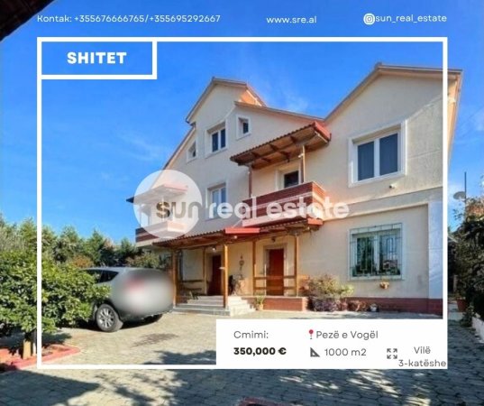 Tirane, shitet Vile 3 Katshe Kati 0, 1.000 m² 350.000 € (PEZE E VOGEL)