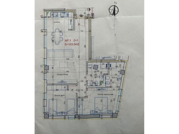 Tirane, shitet apartament 2+1+Aneks+Ballkon Kati 6, 120 m² 192.000 € (Rr. Ali Visha)