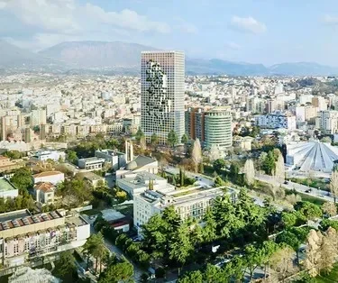 Tirane, jepet me qera apartament 1+1 Kati 2, 1.000 €  Qendër, pranë Parlamentit & Downtown One Tirana ✨