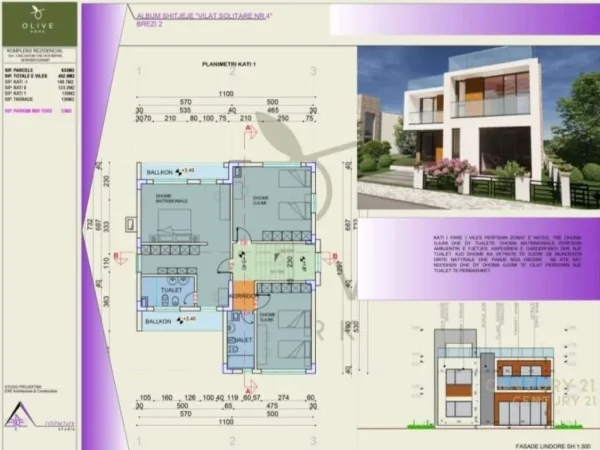 Tirane, shes Vile 3 Katshe , 633 m² 800.000 € (Olive Park)
