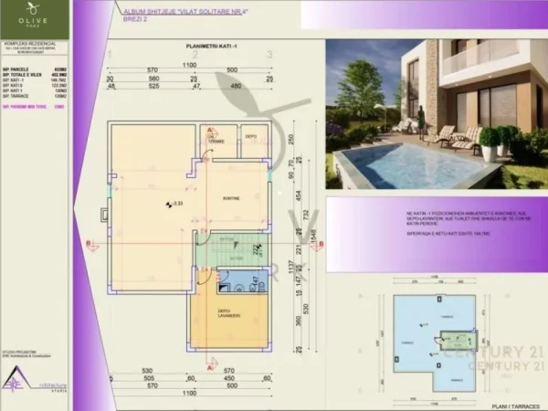 Tirane, shes Vile 3 Katshe , 633 m² 800.000 € (Olive Park)