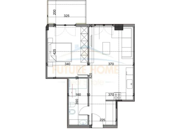 Tirane, shitet apartament 1+1 Kati 4, 72 m² 119.130 € (Kompleksi Viva)