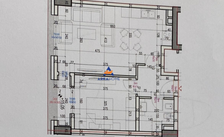 Tirane, shitet apartament 1+1+Ballkon Kati 4, 70 m² 95.000 € (unaza e re)