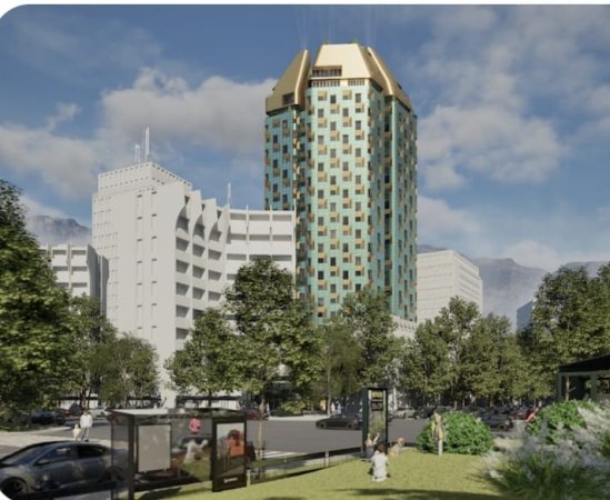 🔥OKAZION: SHITET: 1+1 & Kuzhine Vec + Ballkon (📍Pazari i ri - Bazaar Gate) Kulla 27 katëshe Në zemër të Tiranës || 225.000 euro