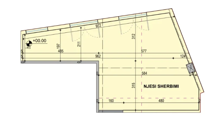 Tirane, jepet me qera ambjent biznesi Kati 0, 55 m² 600 € (Rruga Ramazan Shijaku, prane Rruges se Barrikadave)