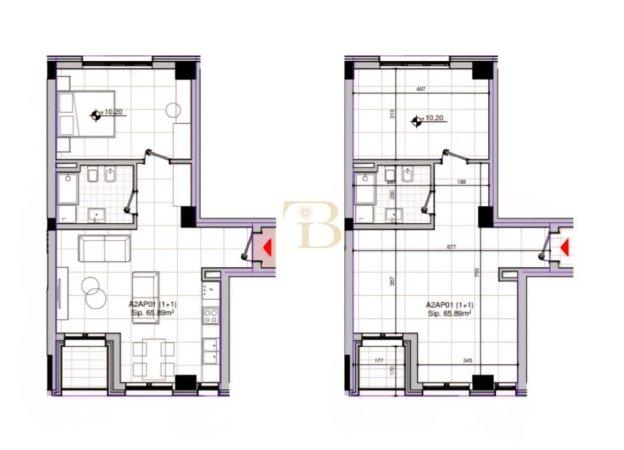 Tirane, shitet apartament 1+1 Kati 2, 78 m² 176.001 € 