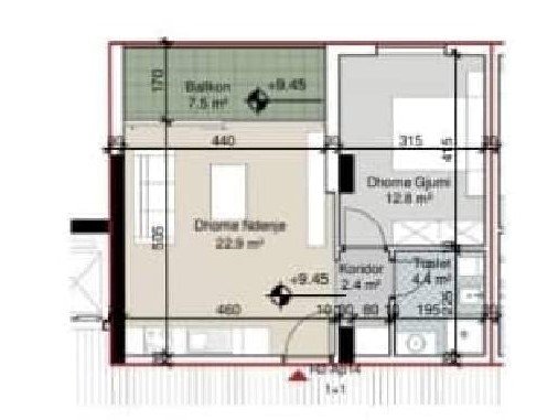 Durres, shitet apartament 1+1+BLK Kati 3, 64 m² 96.300 Euro (gjiri i Lalzit)