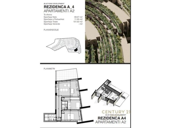 Tirane, shitet apartament 2+1 , 101 m² 182.000 € (Farka Hills)