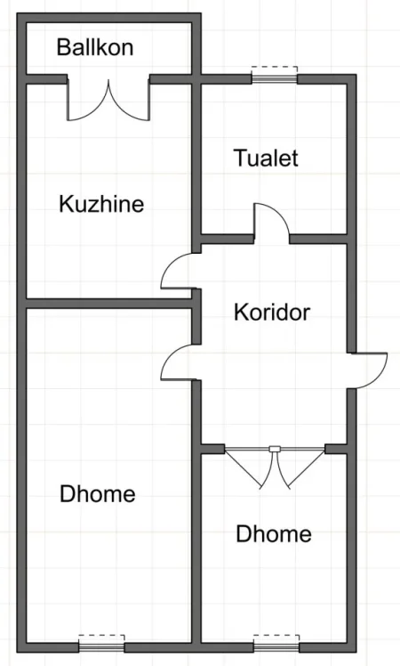 Elbasan, shes apartament 2+1 Kati 4, 57 m² 60.000 € (Bulevardi Qemal Stafa)