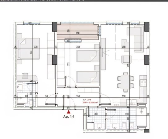 Tirane, shitet apartament 2+1+Ballkon, Kati 3, SIPERFAQE 109 m²+GARAZH SIP 15 M2,ÇMIMI TOTAL= 100.000 € (KAMEZ)
