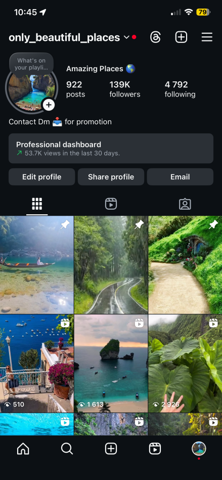 Shiten faqet ne instagram