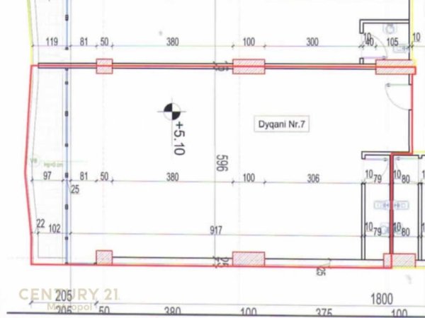 Tirane, jepet me qera ambjent biznesi Kati 1, 84 m² 840 € (Farmacia 10)