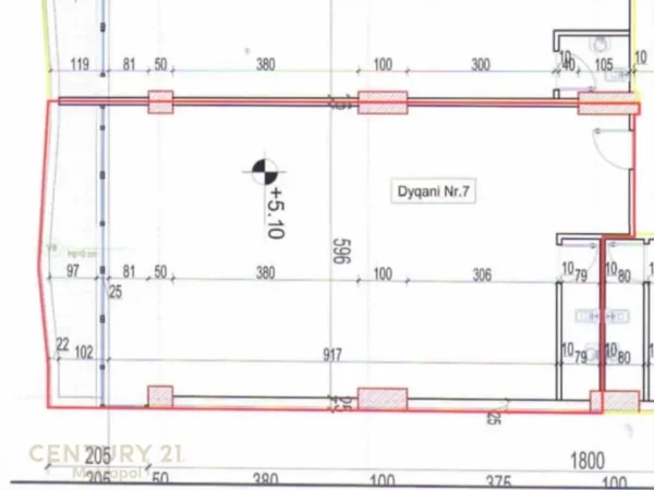 Tirane, jepet me qera ambjent biznesi Kati 1, 84 m² 840 € (Farmacia 10)