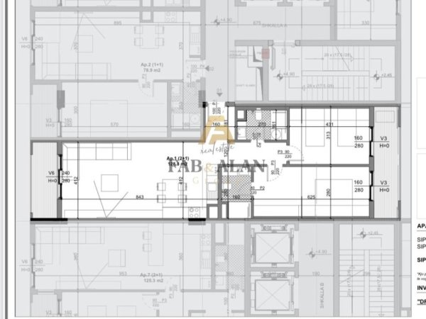 Tirane, shitet apartament 2+1 , 129 m² 109.480 € (Kamez)